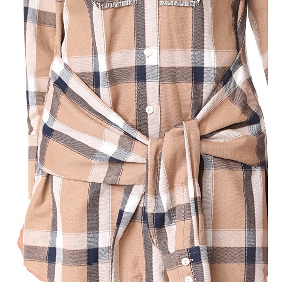 🍃🍃10 CROSBY by DEREK LAM Plaid Flannel Dress - Picture 4 of 8